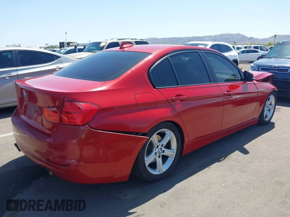 2014 BMW 3 Series 328i with VIN WBA3C1C56EK108875, listed as a IAAI auction lot 41947800 with 91,028 mi miles. Bid and sale history available at carsss.com. Image 4.
