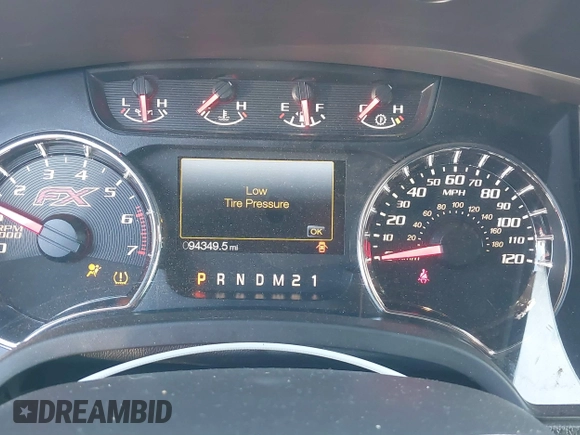 2013 Ford F-150 XL with VIN 1FTFW1ETXDKE81192, listed as a IAAI auction lot 41661589 with 94,349 mi miles. Bid and sale history available at carsss.com. Image 7.