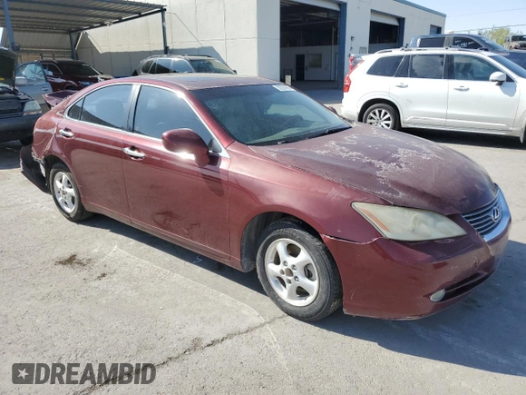 2007 Lexus ES with VIN JTHBJ46G772124975, listed as a Copart auction lot 52200865 with 166,037 mi miles and Salvage Title. Bid and sale history available at carsss.com. Image 4.