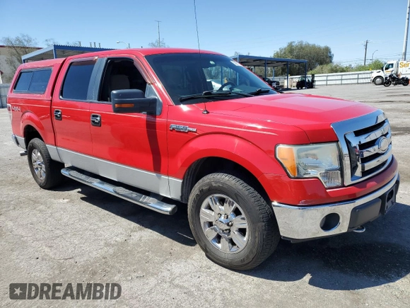 2009 Ford F-150 XL with VIN 1FTPW14V89FA92235, listed as a Copart auction lot 52831104 with 166,608 mi miles and Salvage title. Bid and sale history available at DreamBid. Image 4.