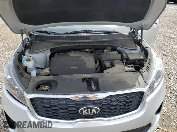 2020 Kia Sorento LX V6 with VIN 5XYPG4A5XLG629985, listed as a Copart auction lot 54002355 with 113,442 mi miles and Clean Title. Bid and sale history available at carsss.com. Image 12.