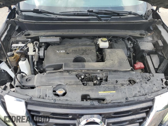 2017 Nissan Pathfinder SV z VIN 5N1DR2MN9HC608890, wystawiony jako Copart lot #59191845 z przebiegiem 136 270 mil mil oraz Szkoda całkowita • Salvage title. Historia ofert i sprzedaży dostępna na DreamBid. Obrazek 12.