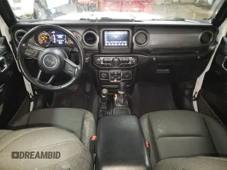 2022 Jeep Wrangler Unlimited Sport S with VIN 1C4HJXDG4NW180085, listed as a Copart auction lot 87685325 with 53,586 mi miles and Salvage Title. Bid and sale history available at DreamBid. Image 8.