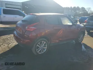 2014 Nissan Juke SV with VIN JN8AF5MR0ET451447, listed as a Copart auction lot 42381805 with 9,688 mi miles and Salvage Title. Bid and sale history available at carsss.com. Image 3.