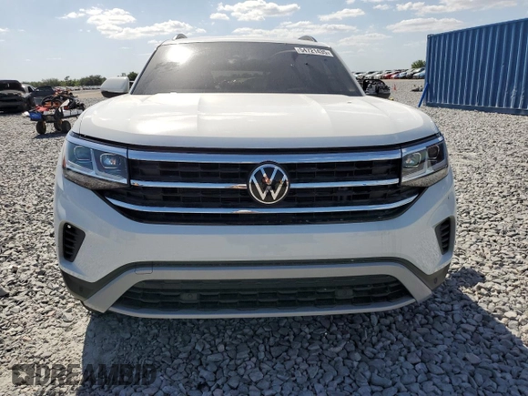 2023 Volkswagen Atlas SE with VIN 1V2HR2CA6PC531607, listed as a Copart auction lot 54721435 with 21,132 mi miles and Salvage title. Bid and sale history available at DreamBid. Image 5.