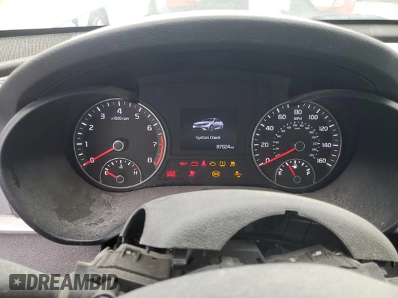 2019 Kia Optima LX with VIN 5XXGT4L3XKG300293, listed as a Copart auction lot 57469874 with 87,824 mi miles and Salvage title. Bid and sale history available at DreamBid. Image 9.