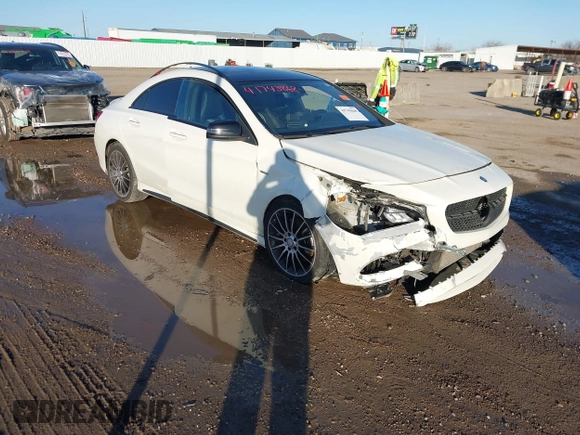 2018 Mercedes-Benz CLA 250 with VIN WDDSJ4EB2JN514126, listed as a IAAI auction lot 41743868 with 46,103 mi miles and . Bid and sale history available at DreamBid. Image 1.