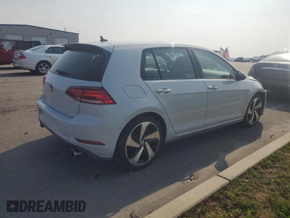 2018 Volkswagen GTI S with VIN 3VW447AU6JM296850, listed as a Copart auction lot 62010284 with 76,138 mi miles and Non Repairable. Bid and sale history available at DreamBid. Image 3.