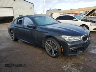 2016 BMW 7 Series 750i xDrive with VIN WBA7B0C56GG527023, listed as a Copart auction lot 46312405 with 66,018 mi miles and Clean title. Bid and sale history available at DreamBid. Image 4.