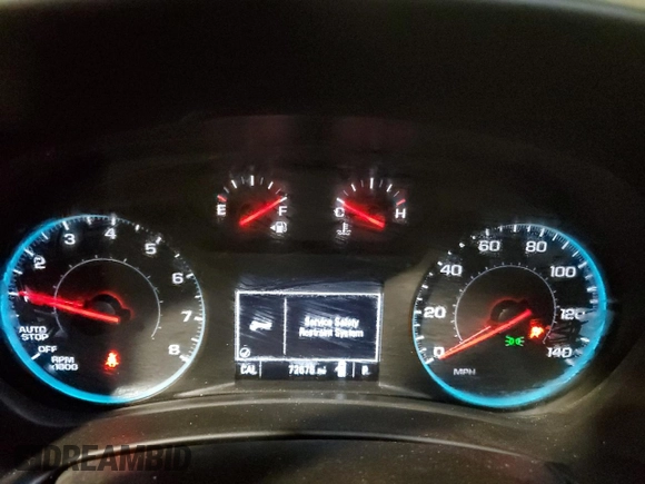 2018 Chevrolet Equinox LT with VIN 3GNAXSEV2JL375447, listed as a Copart auction lot 47615615 with 72,676 mi miles and Salvage Title. Bid and sale history available at carsss.com. Image 9.