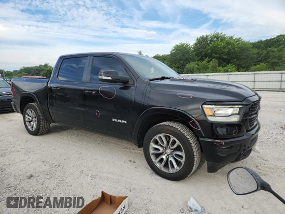 2020 Ram 1500 Laramie with VIN 1C6SRFJT5LN178284, listed as a Copart auction lot 61813575 with 90,699 mi miles and Salvage title. Bid and sale history available at DreamBid. Image 4.