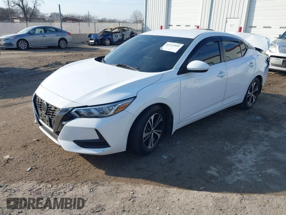 2020 Nissan Sentra SV with VIN 3N1AB8CV0LY285655, listed as a IAAI auction lot 41717955 with Not Provided miles. Bid and sale history available at carsss.com. Image 16.