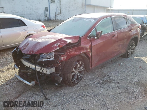 2017 Lexus RX with VIN 2T2BZMCA1HC104245, listed as a Copart auction lot 35776543 with 44,769 mi miles. Bid and sale history available at carsss.com. Image 1.