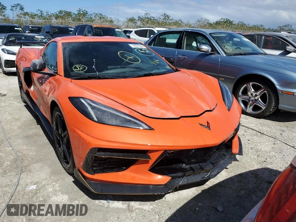 2020 Chevrolet Corvette 2LT with VIN 1G1Y72D41L5102561, listed as a Copart auction lot 74697964 with 0 mi miles and Non Repairable. Bid and sale history available at carsss.com. Image 5.