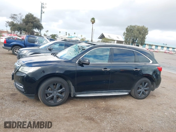 2016 Acura MDX w/Advance with VIN 5FRYD4H98GB002803, listed as a IAAI auction lot 41544124 with 110,310 mi miles. Bid and sale history available at carsss.com. Image 14.
