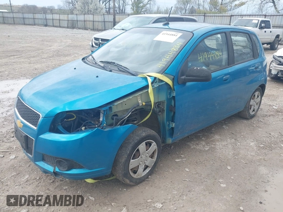 2009 Chevrolet Aveo 1LT with VIN KL1TD66E29B359012, listed as a IAAI auction lot 41944884 with 126,014 mi miles and . Bid and sale history available at DreamBid. Image 2.
