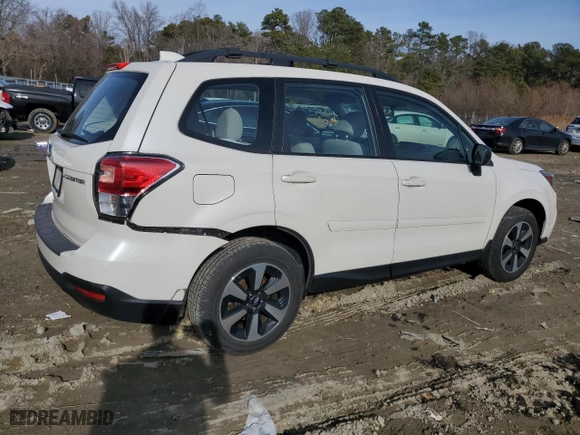 2018 Subaru Forester with VIN JF2SJABCXJH485884, listed as a Copart auction lot 43387705 with 105,865 mi miles and Salvage Title. Bid and sale history available at carsss.com. Image 3.
