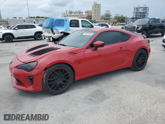 2017 Toyota 86 with VIN JF1ZNAA19H8706103, listed as a Copart auction lot 54619885 with Not provided miles and Salvage title. Bid and sale history available at DreamBid. Image 1.