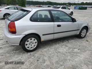 1998 Honda Civic DX z VIN 2HGEJ644XWH120512, wystawiony jako Copart lot #59639345 z przebiegiem 76 588 mil mil oraz Czysty tytuł • Clean title. Historia ofert i sprzedaży dostępna na DreamBid. Obrazek 3.