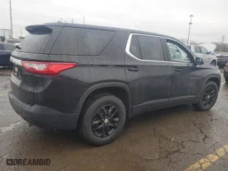 2018 Chevrolet Traverse LS with VIN 1GNERFKW9JJ159585, listed as a Copart auction lot 83582544 with 80,525 mi miles and Salvage Title. Bid and sale history available at carsss.com. Image 3.