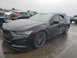 2022 Acura TLX Type S with VIN 19UUB7F08NA001167, listed as a Copart auction lot 46663105 with Not provided miles and Salvage title. Bid and sale history available at DreamBid. Image 1.