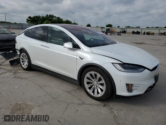 2020 Tesla Model X Long Range with VIN 5YJXCBE24LF253100, listed as a Copart auction lot 53601095 with Not Provided miles and Salvage Title. Bid and sale history available at carsss.com. Image 4.