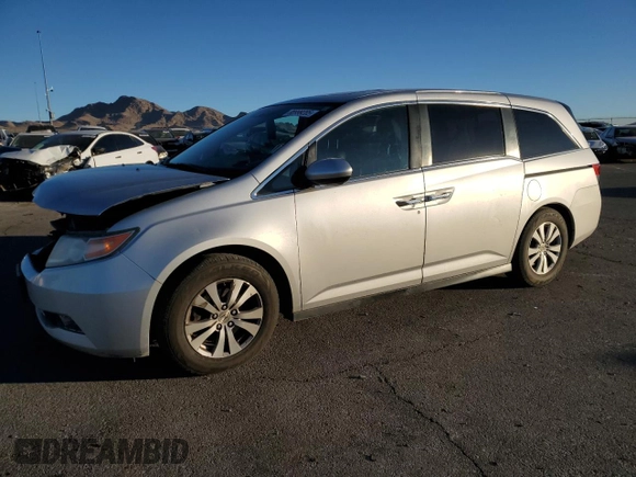 2015 Honda Odyssey EX-L with VIN 5FNRL5H69FB077433, listed as a Copart auction lot 88999285 with 193,926 mi miles and Salvage Title. Bid and sale history available at DreamBid. Image 1.