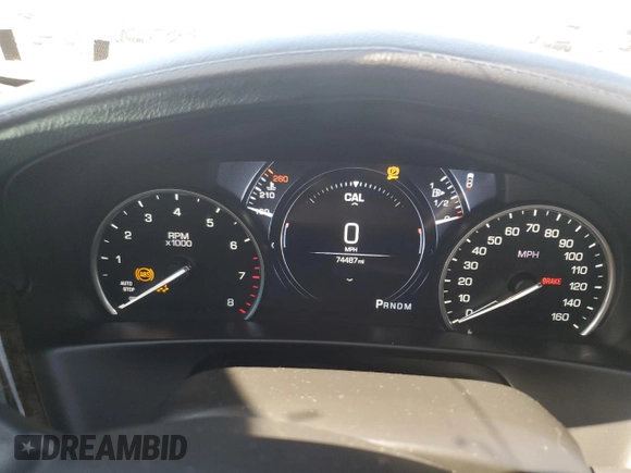 2017 Cadillac CT6 Luxury AWD with VIN 1G6KD5RS7HU145073, listed as a Copart auction lot 51009295 with 74,487 mi miles and Salvage title. Bid and sale history available at DreamBid. Image 9.