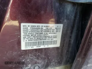 2012 Honda Pilot EX-L с VIN 5FNYF4H6XCB024345, выставлен на аукционе Copart как лот 84485964 с пробегом 147 184 миль миль и Списание • Salvage title. История ставок и продаж доступна на DreamBid. Изображение 15.