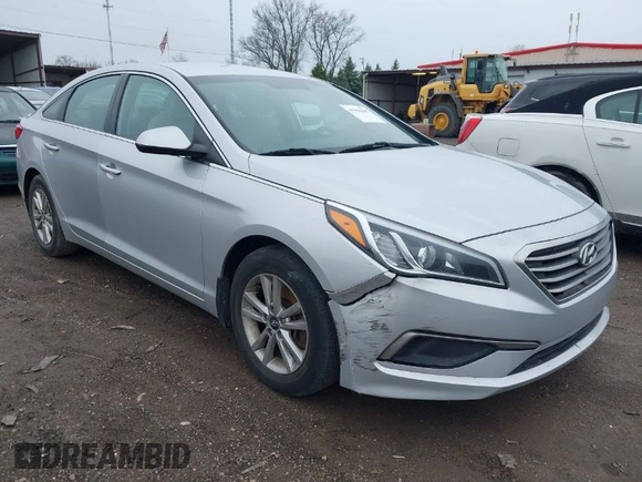 2016 Hyundai Sonata SE z VIN 5NPE24AF2GH392177, wystawiony jako IAAI lot #41956695 z przebiegiem 108 840 mil mil oraz . Historia ofert i sprzedaży dostępna na DreamBid. Obrazek 1.