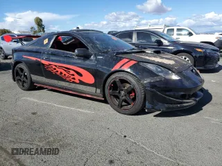 2002 Toyota Celica GT with VIN JTDDR32T120128461, listed as a Copart auction lot 78031324 with 185,315 mi miles and Salvage Title. Bid and sale history available at carsss.com. Image 4.