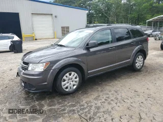 2017 Dodge Journey SE z VIN 3C4PDCAB8HT638421, wystawiony jako Copart lot #55830575 z przebiegiem 91 106 mil mil oraz Szkoda całkowita • Salvage title. Historia ofert i sprzedaży dostępna na DreamBid. Obrazek 1.