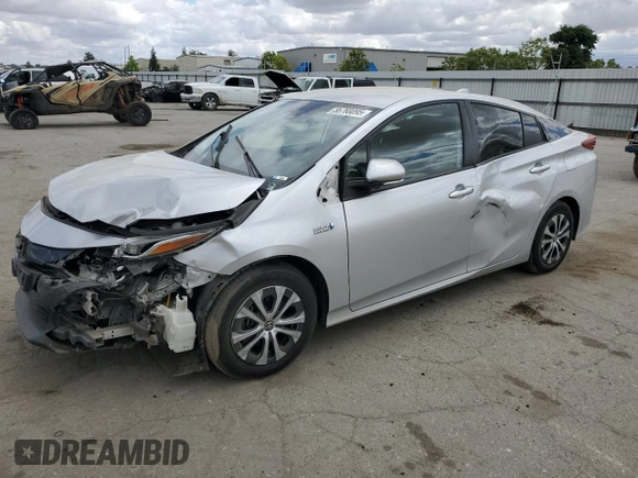 2021 Toyota Prius LE with VIN JTDKAMFP5M3192991, listed as a Copart auction lot 56768095 with 77,515 mi miles and Salvage title. Bid and sale history available at DreamBid. Image 1.