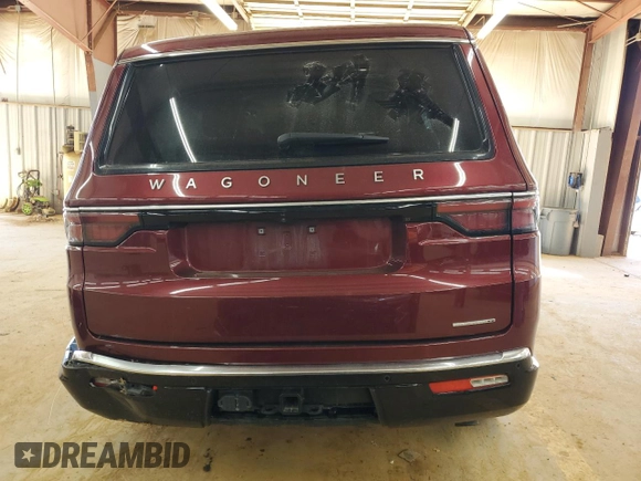 2024 Jeep Wagoneer Series II with VIN 1C4SJVBP5RS125624, listed as a Copart auction lot 47081885 with 25,080 mi miles and Salvage title. Bid and sale history available at DreamBid. Image 6.