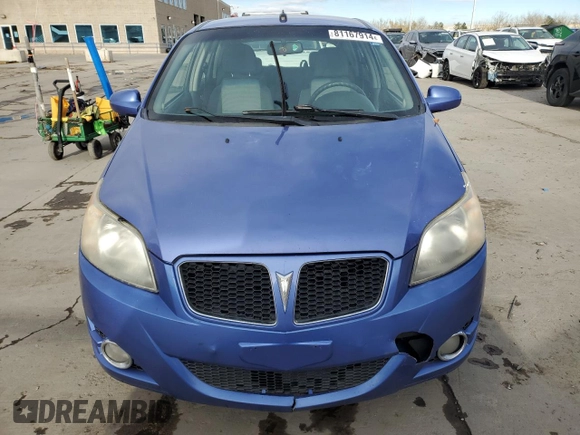 2009 Pontiac G3 z VIN KL2TD66E19B667865, wystawiony jako Copart lot #81167914 z przebiegiem 151 184 mil mil oraz Szkody całkowita. Historia ofert i sprzedaży dostępna na DreamBid. Obrazek 5.