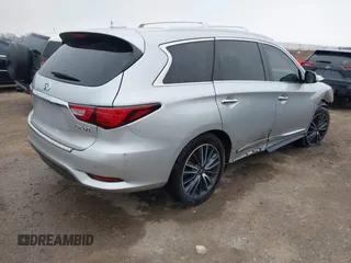 2017 Infiniti QX60 with VIN 5N1DL0MN6HC558858, listed as a IAAI auction lot 41609840 with 70,623 mi miles. Bid and sale history available at carsss.com. Image 4.