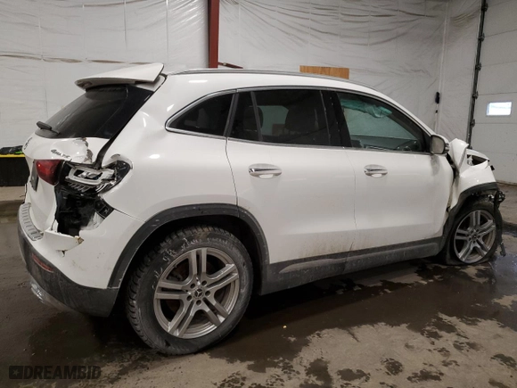 2023 Mercedes-Benz GLA with VIN W1N4N4HB6PJ501987, listed as a Copart auction lot 47361315 with 15,224 mi miles and Salvage Title. Bid and sale history available at carsss.com. Image 3.