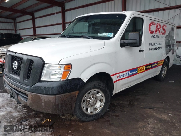 2012 Nissan NV S with VIN 1N6BF0KM4CN101828, listed as a IAAI auction lot 41716390 with 334,426 mi miles. Bid and sale history available at carsss.com. Image 2.
