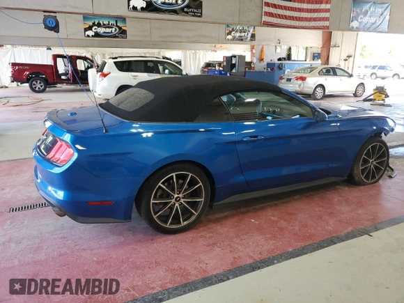 2019 Ford Mustang EcoBoost with VIN 1FATP8UH8K5149596, listed as a Copart auction lot 64759065 with 56,011 mi miles and Salvage title. Bid and sale history available at DreamBid. Image 3.
