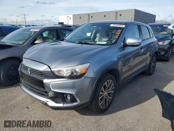2016 Mitsubishi Outlander Sport 2.4 SE with VIN JA4AP3AW4GZ047648, listed as a Copart auction lot 50386905 with 147,977 mi miles and Clean Title. Bid and sale history available at carsss.com. Image 1.