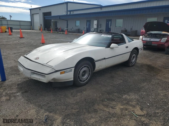 1985 Chevrolet Corvette with VIN 1G1YY0787F5127615, listed as a Copart auction lot 74556024 with 77,860 mi miles and Non Repairable. Bid and sale history available at carsss.com. Image 1.