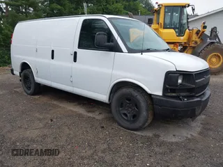 2008 Chevrolet Express Cargo with VIN 1GCFG15XX81186380, listed as a IAAI auction lot 42687995 with 78,405 mi miles and . Bid and sale history available at DreamBid. Image 1.