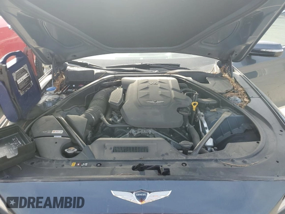 2017 Genesis G80 3.8L with VIN KMHGN4JE2HU182477, listed as a Copart auction lot 43333425 with 71,404 mi miles and Salvage Title. Bid and sale history available at DreamBid. Image 11.