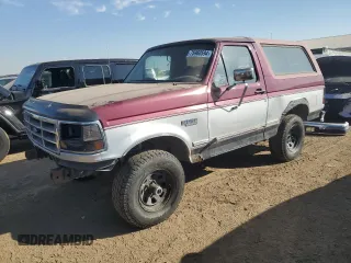 1996 Ford Bronco Custom with VIN 1FMEU15H2TLB67974, listed as a Copart auction lot 75960594 with 236,973 mi miles and Clean Title. Bid and sale history available at carsss.com. Image 1.