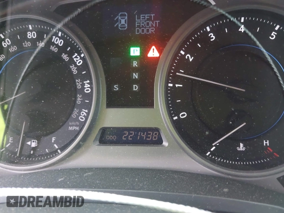 2009 Lexus IS 250 with VIN JTHBK262695087036, listed as a IAAI auction lot 41944640 with 221,438 mi miles and . Bid and sale history available at DreamBid. Image 7.