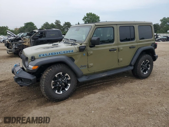 2025 Jeep Wrangler Rubicon with VIN 1C4RJXR61SW513701, listed as a Copart auction lot 59692735 with 4,778 mi miles and Salvage title. Bid and sale history available at DreamBid. Image 1.