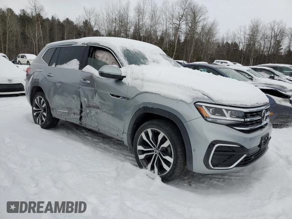 2021 Volkswagen Atlas SEL Premium R-Line with VIN 1V2FR2CA4MC543032, listed as a Copart auction lot 43999525 with 98,045 mi miles and Clean title. Bid and sale history available at DreamBid. Image 4.