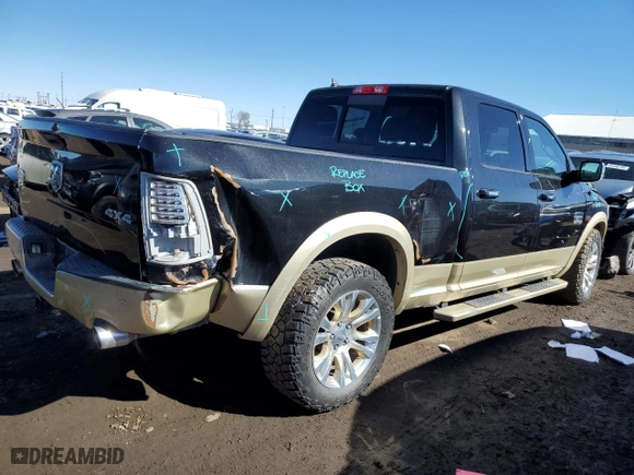 2016 Ram 1500 Longhorn with VIN 1C6RR7WT5GS181187, listed as a Copart auction lot 43376914 with 165,081 mi miles and Salvage Title. Bid and sale history available at carsss.com. Image 3.