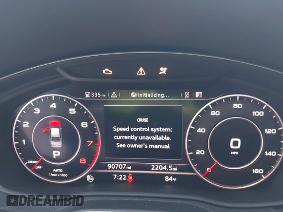 2017 Audi A4 Premium Plus with VIN WAUENAF48HN034366, listed as a IAAI auction lot 42173487 with 90,707 mi miles and . Bid and sale history available at DreamBid. Image 7.