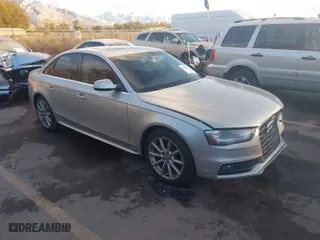 2014 Audi A4 Premium Plus with VIN WAUFFAFL5EN034104, listed as a IAAI auction lot 40891293 with 115,313 mi miles. Bid and sale history available at carsss.com. Image 1.